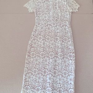 Off White lace dress Shoshanna size 8